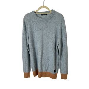 Scotch & Soda Men’s Blue Speckled Crewneck Sweater – Size XL
